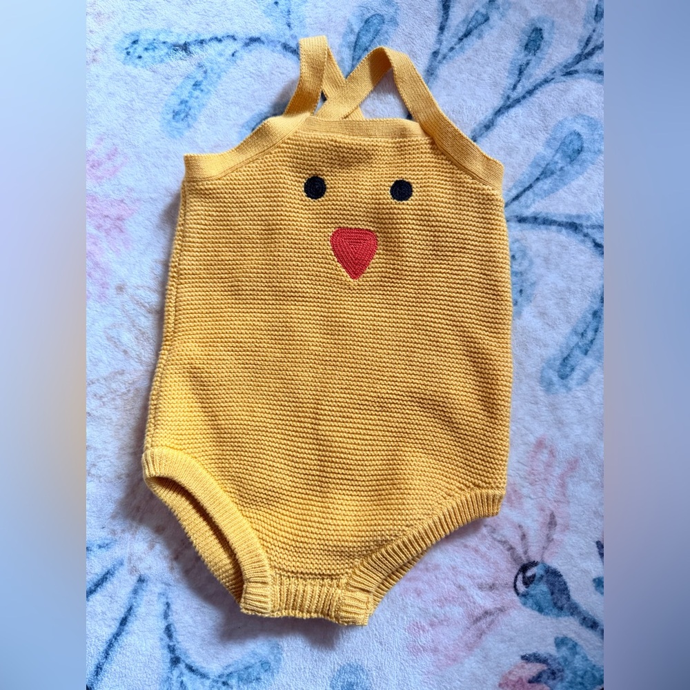 NWOT HA chick sweater romper size 70 (6-12 months) 🐥